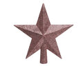 Christbaumspitze Stern Glitzer Weihnachtsbaumspitze Tannenbaumspitze altrosa