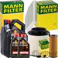 MANN INSPEKTIONSPAKET+7L MOTUL 5W-30 MOTORÖL passend für AUDI A4 B8 Q5 2.7+3.0 D