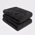 Brentfords Teddy-Fleece-Decke Überwurf Bett Plüsch warm Sofa Tagesdecke Schwarz 