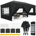 Pavillon Festzelt Gartenzelt 3x6m UV-Schutz Partyzelt Bierzelt + 6 Seitenteilen