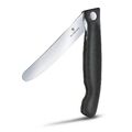 VICTORINOX Gemüsemesser Swiss Classic silber, schwarz glatt, Klinge: 11,0 cm