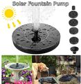 Solar Pumpe Rund Teichpumpe Fontäne Gartenteich Springbrunnen Wasserspiel