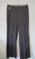 180 Z83 STRENESSE Damen Hose Gr. 44 grau dezent gestreift stretch weites Bein