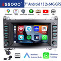 Autoradio Android 13 GPS Navi KAM 64GB Für Mercedes Benz W245 W906 W169 Sprinter