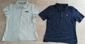 2x Damen Poloshirt M grau und blau Arbeitsshirt Polo-Hemd Baumwolle workwear