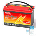 12V 100Ah Bluetooth LiFePO4 Lithium Batterie Akku RV Solarbatterie Solaranlage