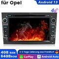 DAB Android13 Autoradio 4+64G Für Opel Astra H Corsa C D Vectra Navi 4G RDS WIFI