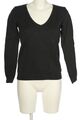 H&M BASIC V-Ausschnitt-Pullover Damen Gr. DE 36 schwarz Casual-Look