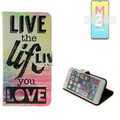 360° Schutz Hülle für Samsung Galaxy M21 2021 Wallet Case Design love life