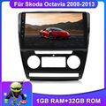 Für Skoda Octavia 2008-2013 10" Android 12 Autoradio GPS NAVI USB DAB+ BT 1+32GB