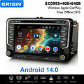 Android 14 Navi Autoradio Für VW Passat B6 Golf 5/6 Tiguan Sharan Polo T5 Skoda