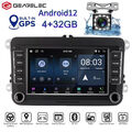 7" 2DIN Autoradio Für VW GOLF 5 6 Passat Touran Tiguan GPS RDS FM mit Kamera LED