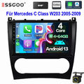 DAB+ für Benz CLC-Klasse W203 C180 2005-2009 KAM 4+64G Android 13 Autoradio Navi