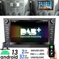 DAB+ Android 13 Carplay Autoradio GPS Navi Kam Für Opel Corsa C D Astra H Zafira