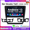 10" Android 13 Autoradio 6+128GB Carplay Für Skoda Yeti 08-2013 GPS Navi WIFI BT