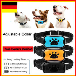 Anti Bell Hundehalsband Erziehungshalsband Hundetrainer mit Ton und Vibration