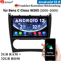 32G Android 12 Autoradio WIFI Carplay GPS Navigation Für Mercedes C-Klasse W209