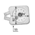 MAHLE Ölkühler, Motoröl passend für AUDI FORD SEAT SKODA VW CUPRA CLC 45 000S