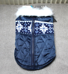 Hundejacke Hundemantel Winddicht Winter Hundeweste Warm Steppjacke Kragen Gr. L