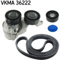 SKF VKMA 36222 Keilrippenriemensatz für VOLVO S60 XC90 S80 V70 XC70 275 184 285