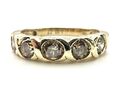 Ewigkeitsring 9 kt Gold 1 Karat Champagner Diamant 1,00 kt Champagner Diamant