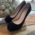 Apart echt Leder Plateau High Heel Peep Toe Pumps Gr.39 wie neu 