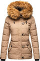 Navahoo warme Damen Winter Stepp Jacke Teddyfell Winterjacke Parka Mantel B831