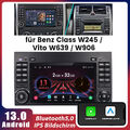 For Benz A/B/V Klasse 2+32GB Carplay Autoradio Android13 GPS Nav DAB RDS WIFI BT