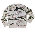 Fred Perry x Arktis Sweatshirt Herren Gr XL Tundra Camouflage Baumwolle Pullover