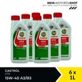 Castrol GTX 15W-40 A3/B3 VW 505 / 501 Mercedes MB 229.1 6x1 Liter = 6 Liter