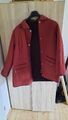 Damen Jacke gesteppt Fleece rot/braun Gr.46