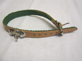 Hundehalsband aus starken Rindleder natur mit Filz unterlegt Br. 16mm / 30-35 cm