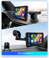 Wireless Android Auto Apple CarPlay Portable 7"QLED Display Car Stereo Radio GPS