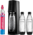 Sodastream TERRA Wassersprudler Promopack mit CO2-Zylinder Schwarz, 44 cm