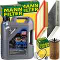 MANN INSPEKTIONSPAKET+5L LIQUI MOLY 5W-30 ÖL passend für OPEL ASTRA G ZAFIRA B