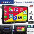 Autoradio GPS Navi Android 13 KAM DAB+ WIFI Für VW GOLF 5 6 Passat Touran Tiguan