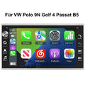 2+64GB Android 13 Autoradio GPS Navi Carplay Für VW Polo 9N Golf 4 Passat B5 T5