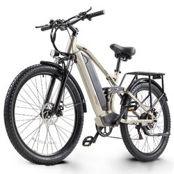 Moped eBike 27.5 Zoll Elektrofahrrad 48V E Bike 25KM/H Damen E Mountainbike MTB