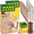 MANN INSPEKTIONSPAKET+5L CASTROL 5W-30 MOTORÖL passend für OPEL ASTRA J ZAFIRA C