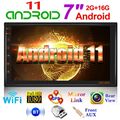 DOPPEL 2DIN 7" Android 13 AUTORADIO mit GPS NAVI WIFI BLUETOOTH FM USB 32GB