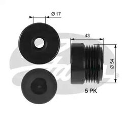 ORIGINAL® Gates Generatorfreilauf für Opel: ASTRA G Cabriolet ASTRA G Caravan