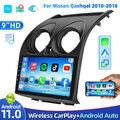 Android 13.0 Carplay Autoradio 9" Für Nissan Qashqai J10 2006-2013 GPS Navi WIFI