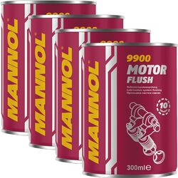 4x 300 ml MANNOL Motor Flush Reiniger Motorspülung Motorreiniger Ölschlamm