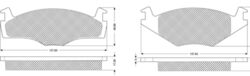 Bremsbelagsatz Scheibenbremse MTR MT667 für VW POLO 86C 80 3 CLASSIC 6V2 Variant