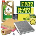 MANN-FILTER INSPEKTIONSPAKET+5L EDGE FLUID 5W-30 C3 FÜR OPEL CORSA D 1.0 1.2 1.4