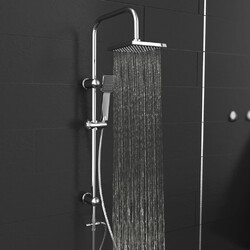  Dusch Set Chrom Duscharmatur Regendusche Duschsystem Duschkopf Dusche EISL