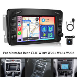 Carplay 4+64G Android13 Autoradio Für Mercedes Benz CLK W209 W203 W463 W208 +Kam