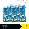 Mannol 4-Takt Agro SAE 30 Rasenmäheröl API SL JASO MA 7x1 Liter = 7 Liter