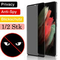 Bildschirm Panzerfolie Für Samsung S20 FE/S21/S22/S23/S24 Ultra Sichtschutz Glas