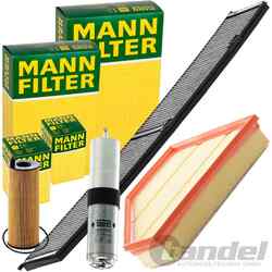 MANN FILTER INSPEKTIONSPAKET passend für BMW 3er E90 91 X1 E84 316-320d 18-23d